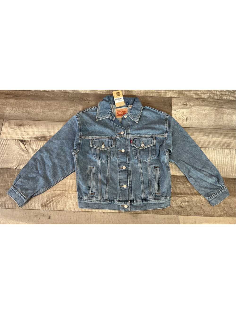 New Levi's 90’s Trucker Jean Jacket Women's XS Extra Small Denim Coat $89 MSRP